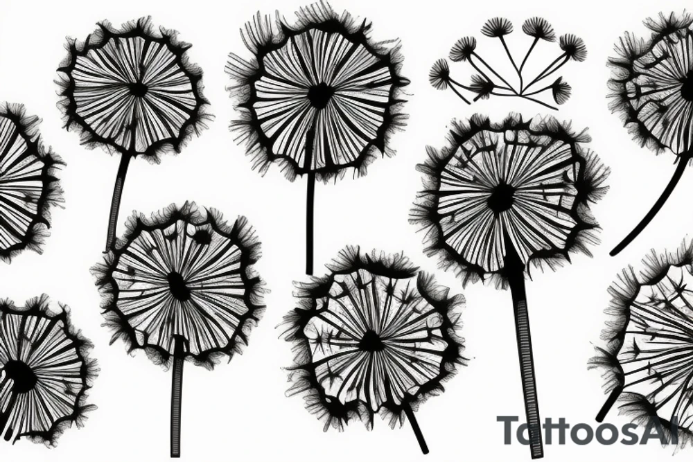 Dandelion tattoo idea