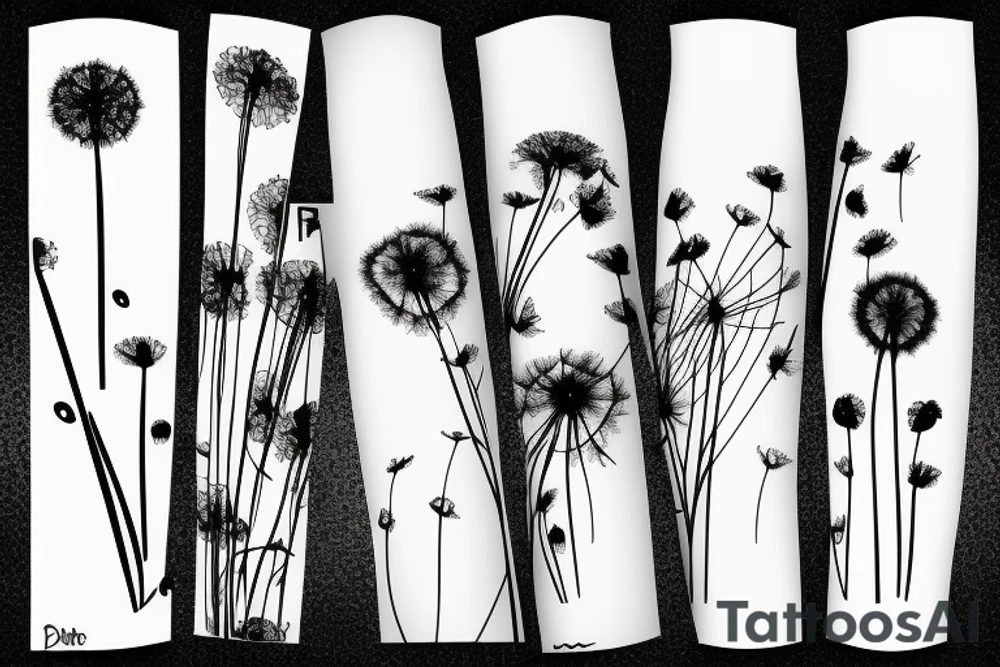 Dandelion tattoo idea