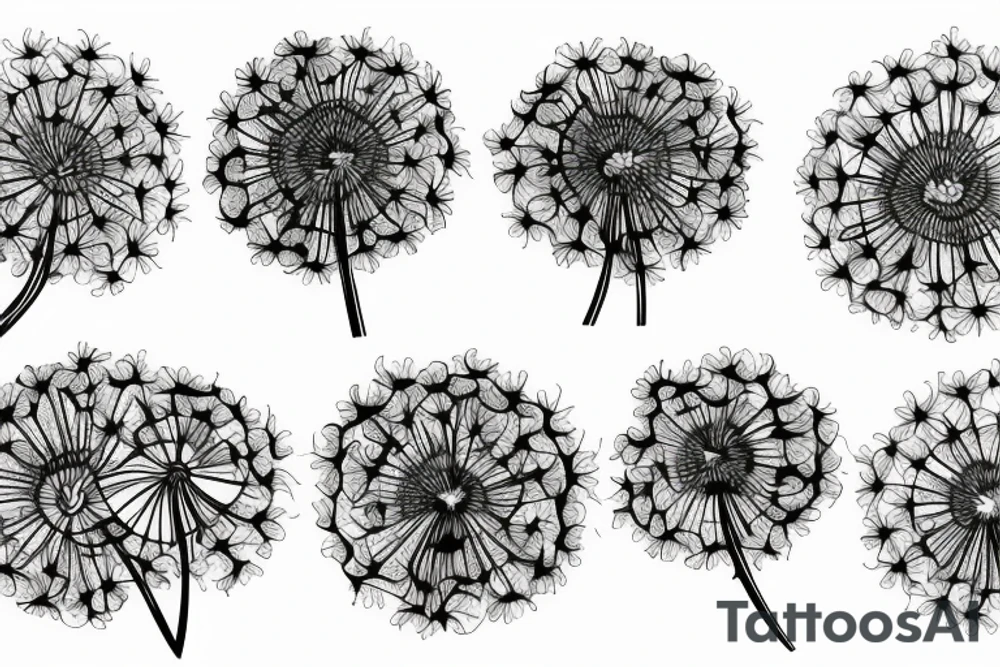 Dandelions and mother tattoo idea