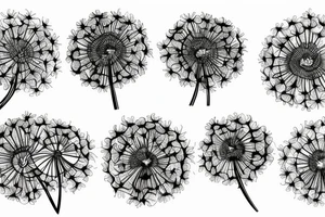 Dandelions and mother tattoo idea