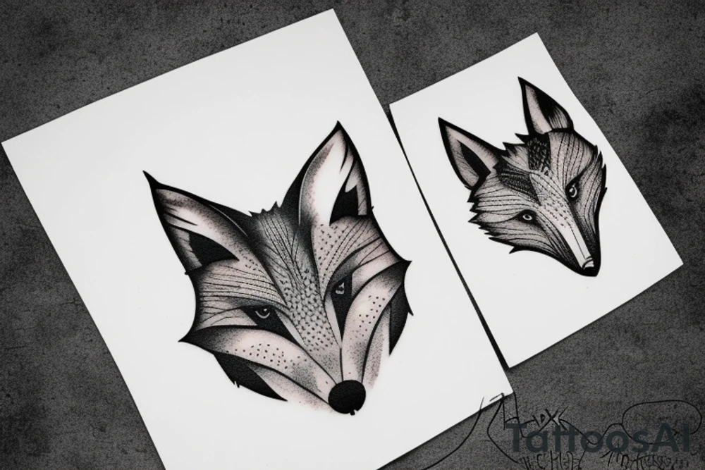 A fox tattoo idea
