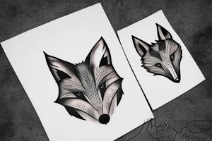 A fox tattoo idea
