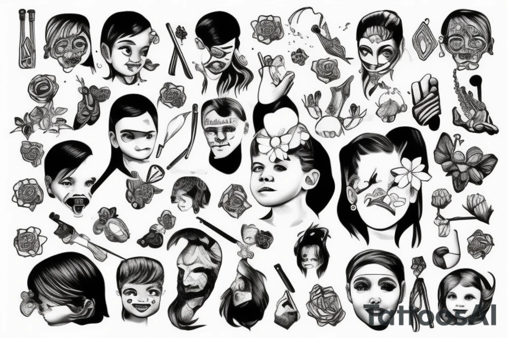 Childhood strength tattoo idea