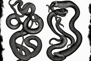 Combine a snake and hourglass tattoo idea