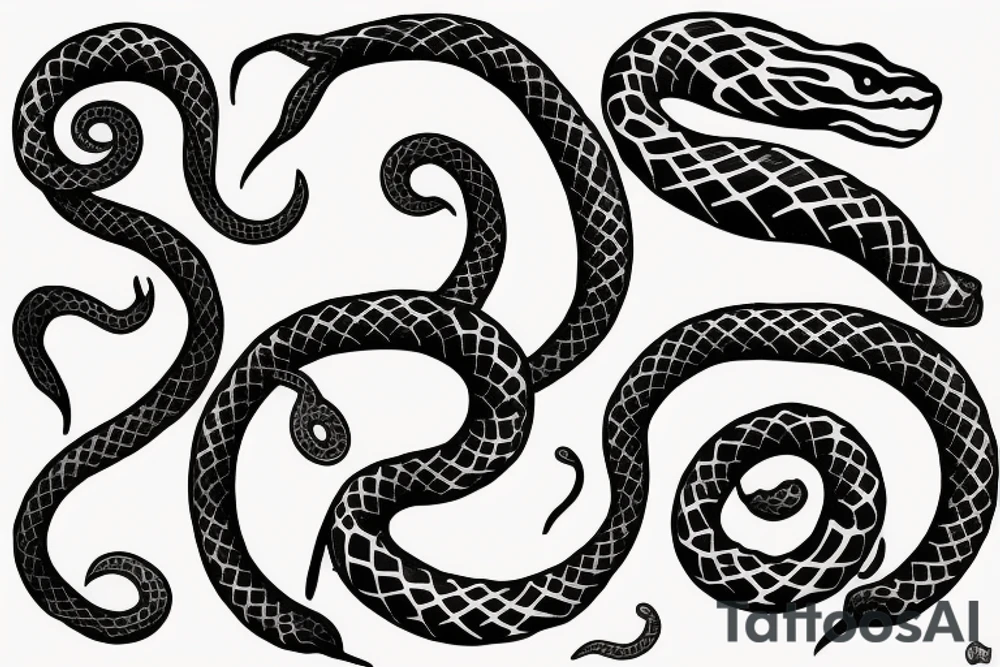 Figure 8 snake tattoo idea