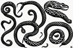 Figure 8 snake tattoo idea