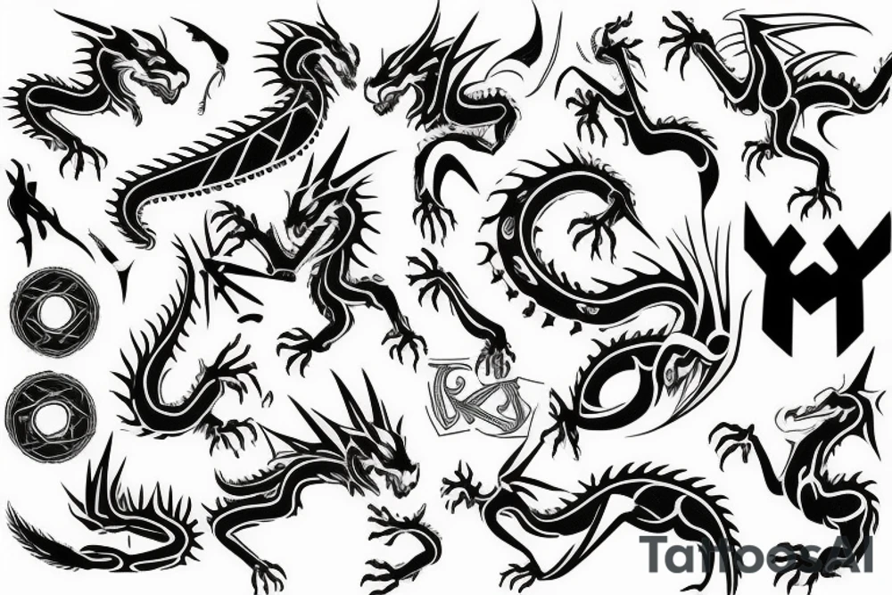 Dragon tattoo idea