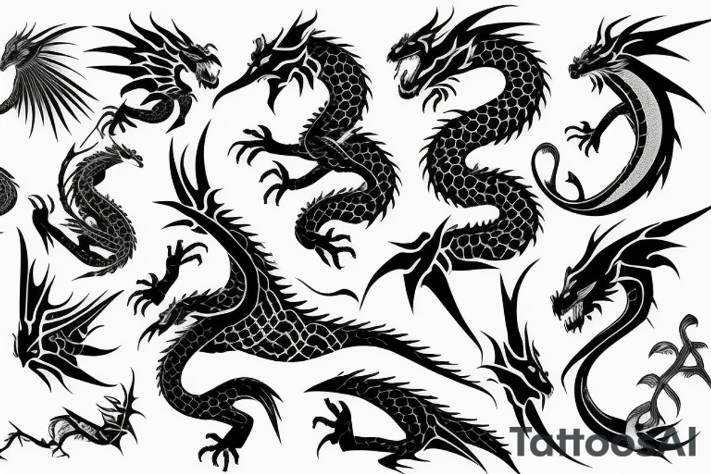 Dragon tattoo idea
