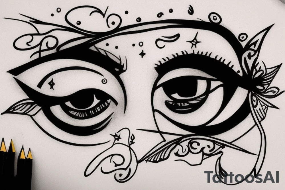 vision eye tattoo idea