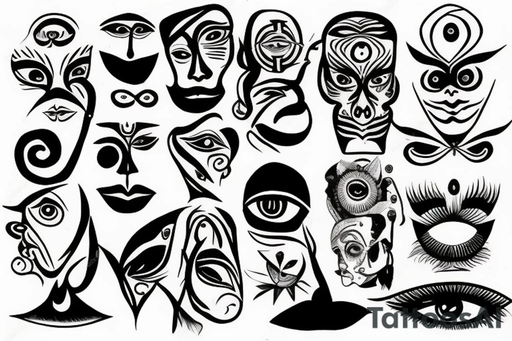 vision eyes tattoo idea