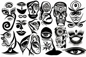 vision eyes tattoo idea