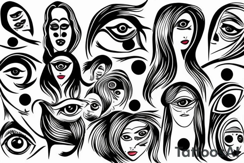 vision eyes tattoo idea