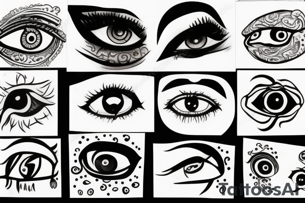vision eyes tattoo idea