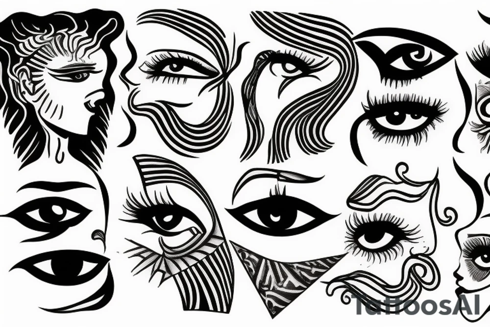 vision eyes tattoo idea