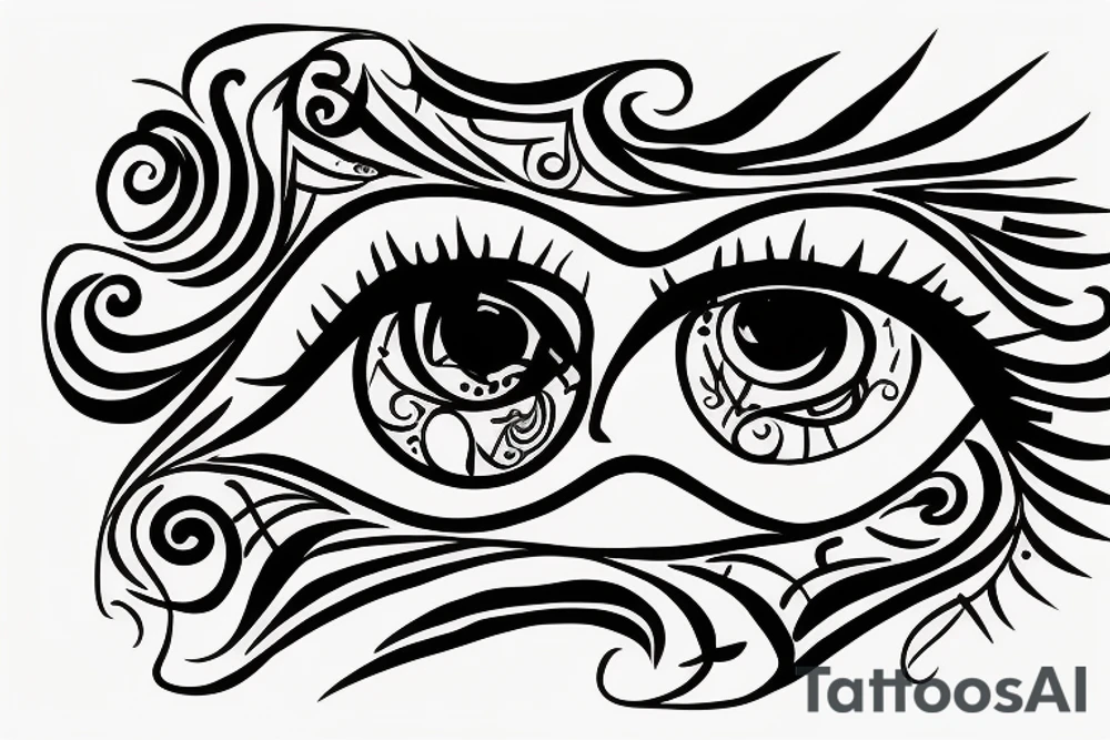 vision eyes tattoo idea