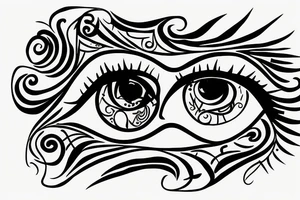 vision eyes tattoo idea