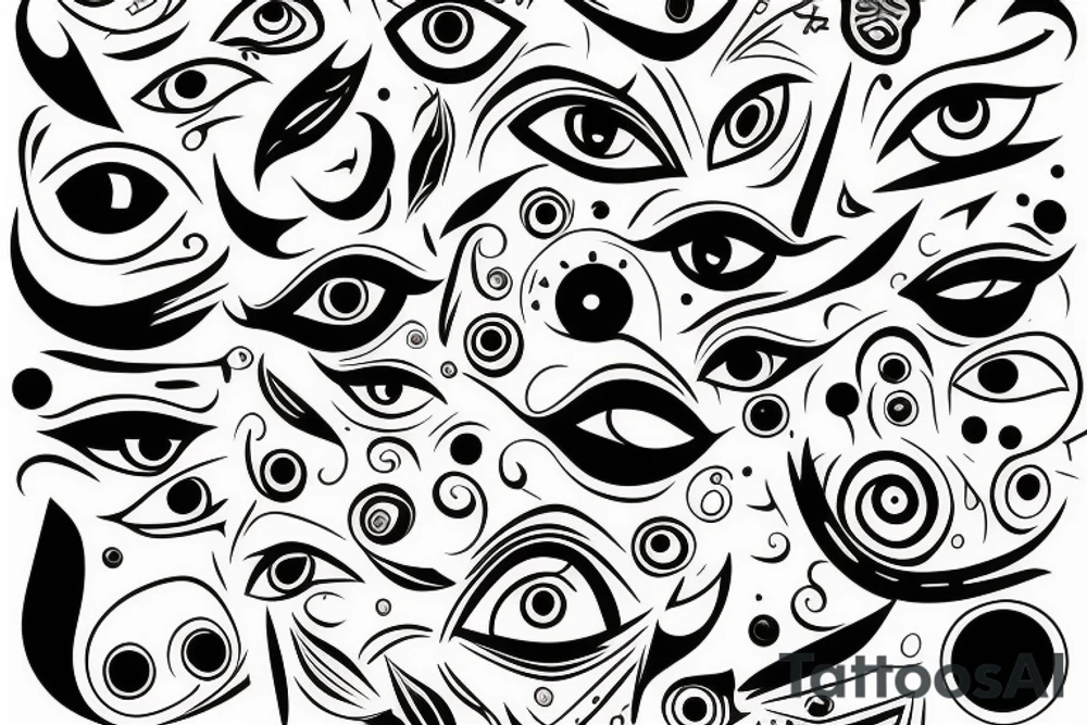 vision eyes tattoo idea