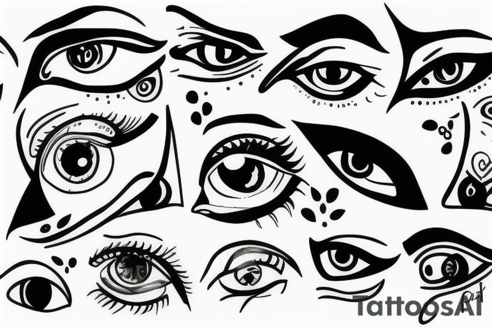 vision eyes tattoo idea