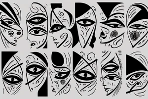 vision eyes tattoo idea
