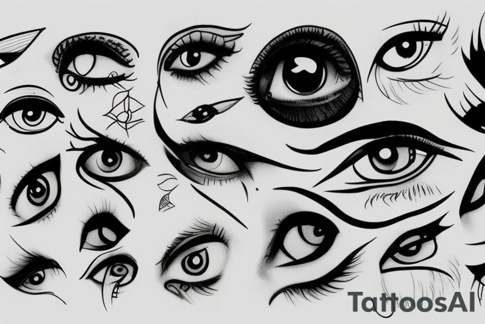 vision eyes tattoo idea