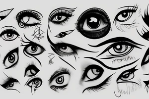 vision eyes tattoo idea