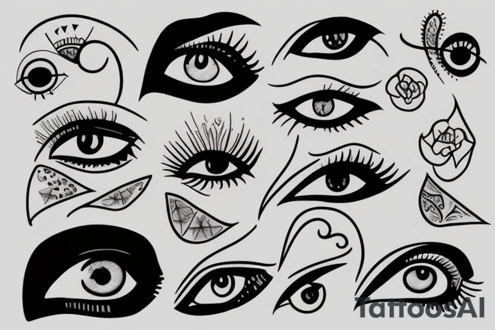 vision eyes tattoo idea