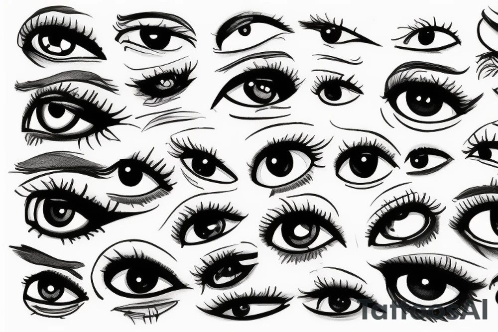 vision eyes tattoo idea