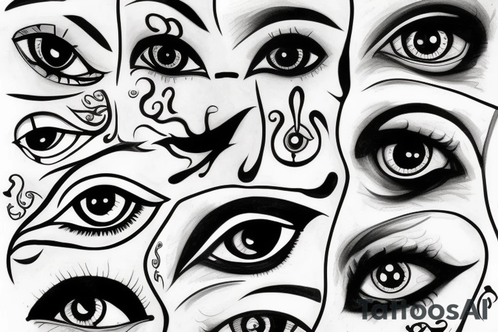 vision eyes tattoo idea