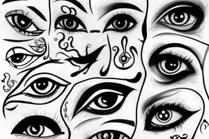 vision eyes tattoo idea