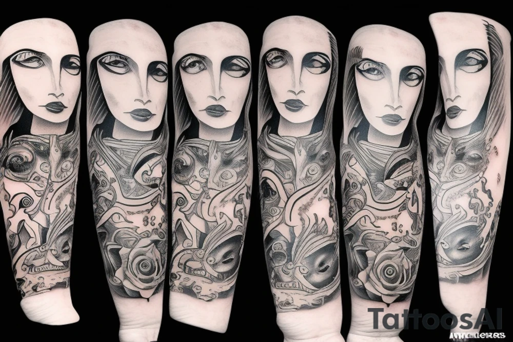multiple vision eyes tattoo idea