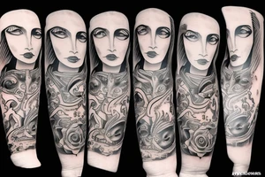 multiple vision eyes tattoo idea