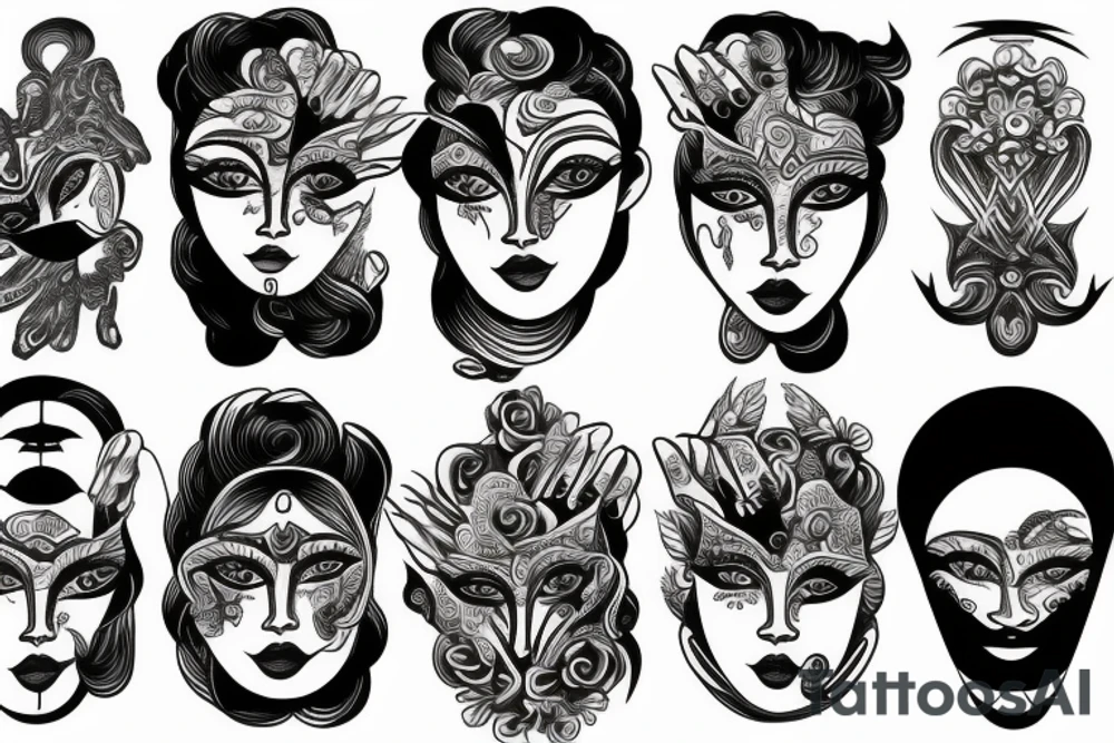 multiple vision eyes tattoo idea