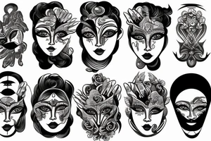 multiple vision eyes tattoo idea