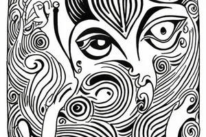 multiple vision eyes shiva tattoo idea