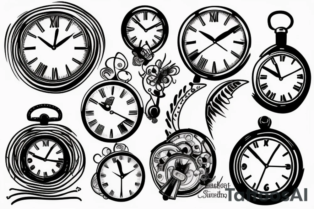 Clock tattoo idea