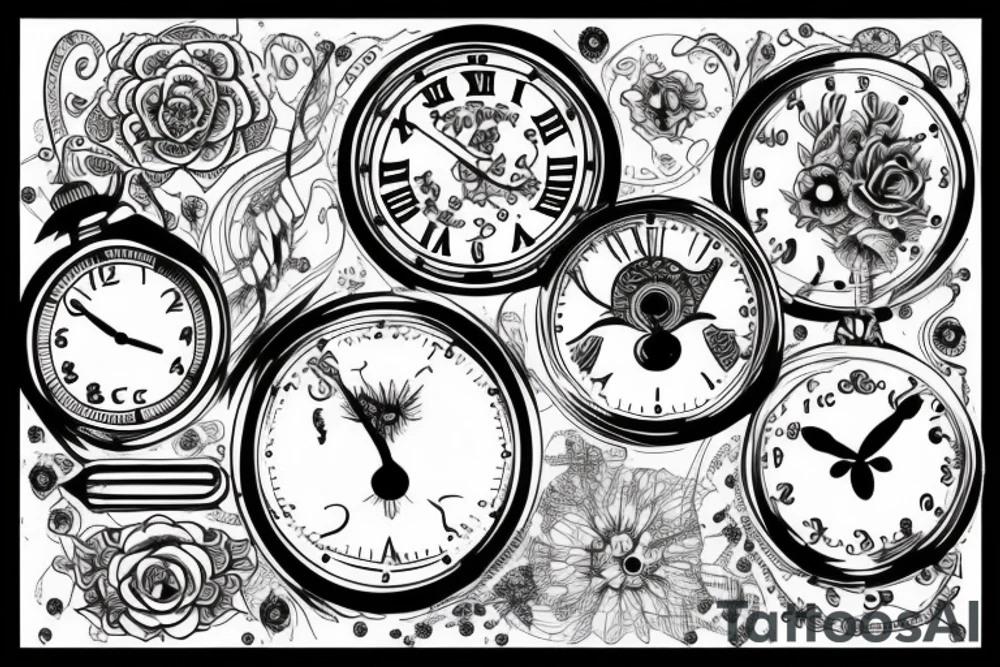 Clock tattoo idea