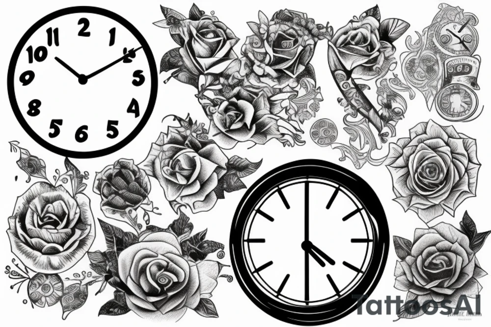 Clock tattoo idea