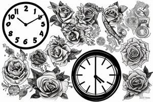 Clock tattoo idea