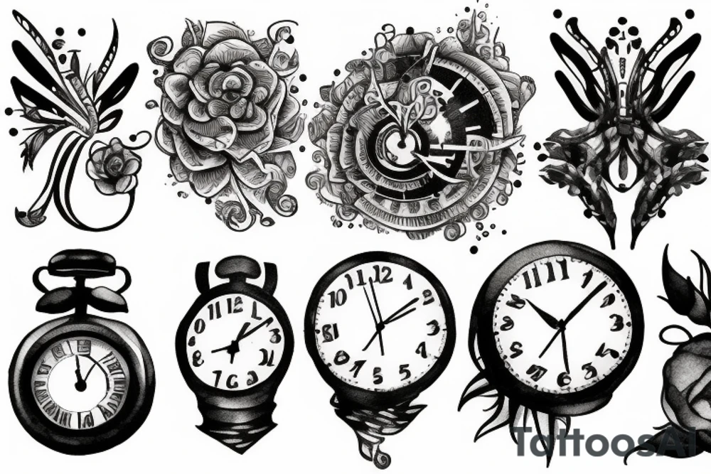 Clock tattoo idea