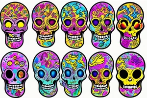 Melting royal skull tattoo idea