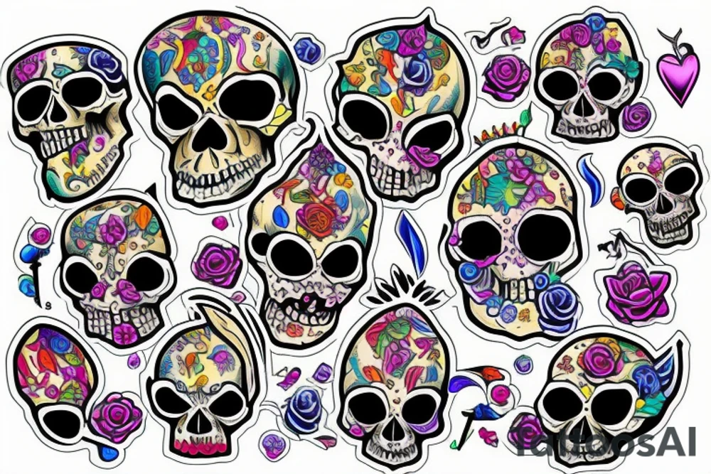 royal  skull tattoo idea