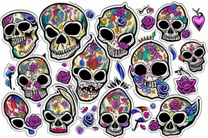 royal  skull tattoo idea