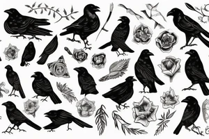 crow tattoo idea