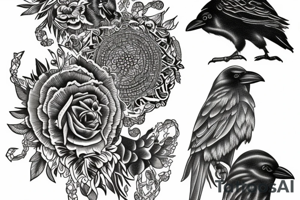 crow tattoo idea