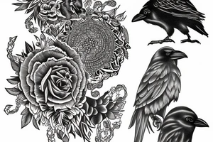 crow tattoo idea