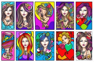 Two women in love apart tattoo idea