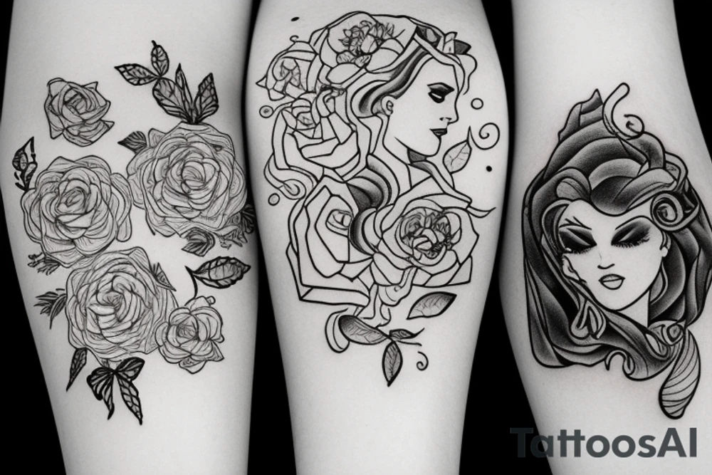 Two women in love tattoo idea