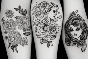 Two women in love tattoo idea