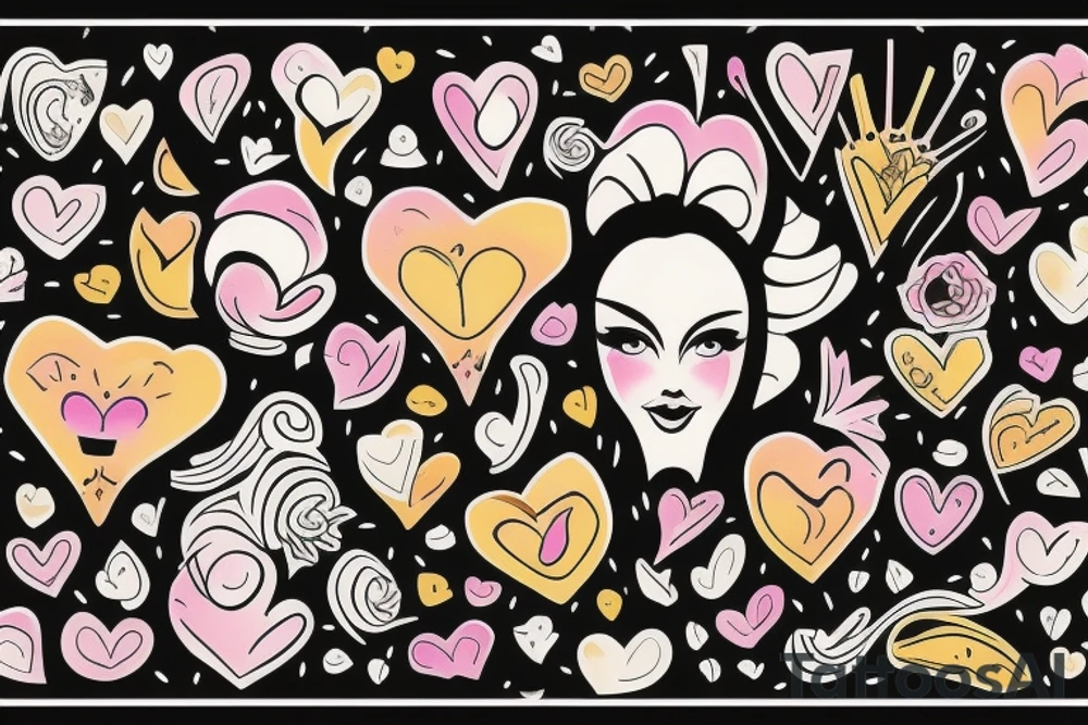 Two women in love tattoo idea