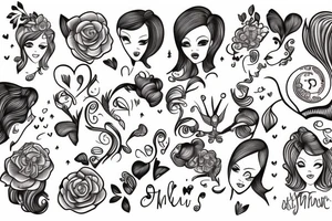 Two women in love tattoo idea
